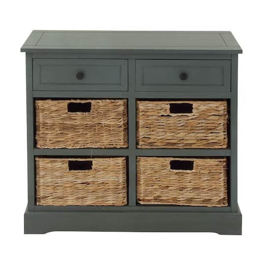 Traditional 4-Basket Storage Cabinet